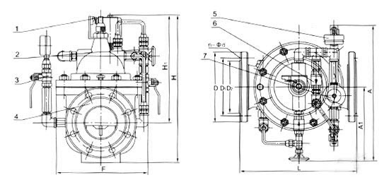 700X多功能水泵控制阀,多功能水泵控制阀结构图