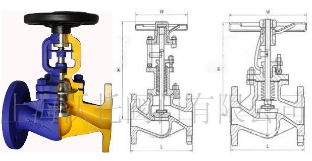 波纹管截止阀结构图
