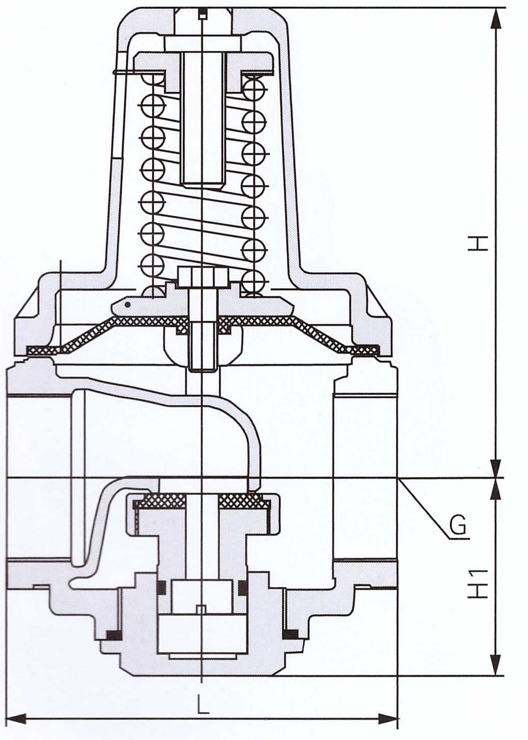 支管减压阀结构尺寸图