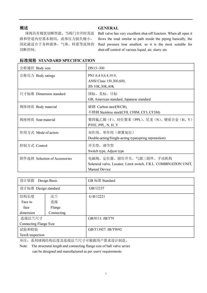 气动衬氟球阀,气动衬氟球阀说明书,气动衬氟球阀安装使用说明书